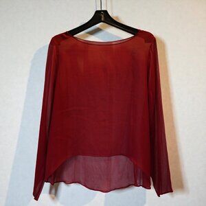 Sheer 100% silk blouse